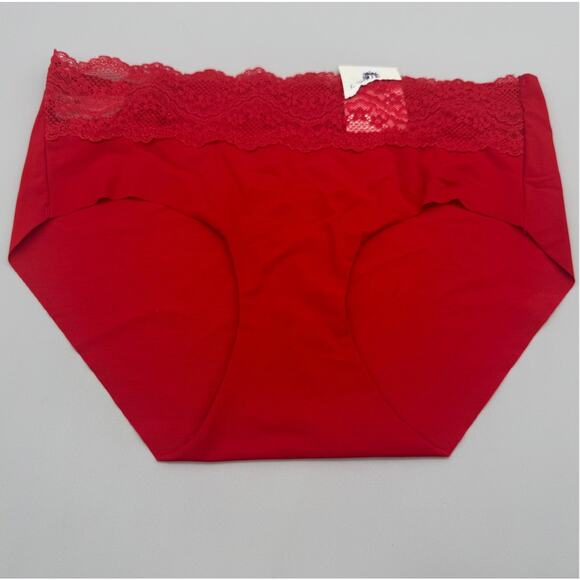 B.Tempt'd by Wacoal Panties Small Red Cheeky High Waist Thong Lace Lot of 5 - Picture 3 of 6